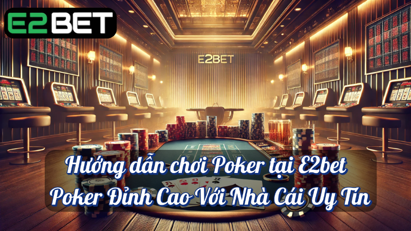 Hướng dẫn chơi Poker tại e2bet Poker đỉnh cao với nhà cái uy tín